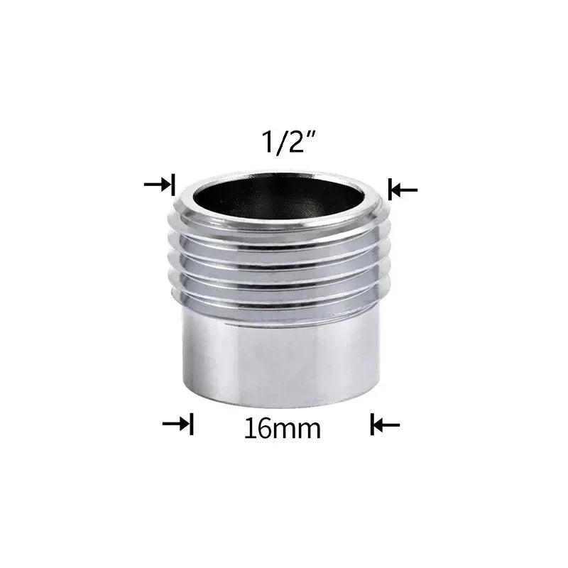 Brass Faucet Thread Adapter 1/2" to M16–M32 Tap Coupler