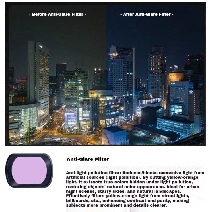 DJI Osmo Pocket 3 & 4 Filter Set – CPL ND Black Mist Wide