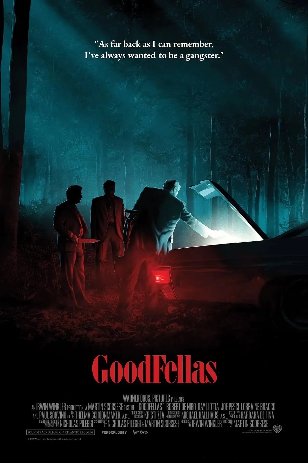 Goodfellas Retro Movie Poster Canvas Wall Art | Unframed Print