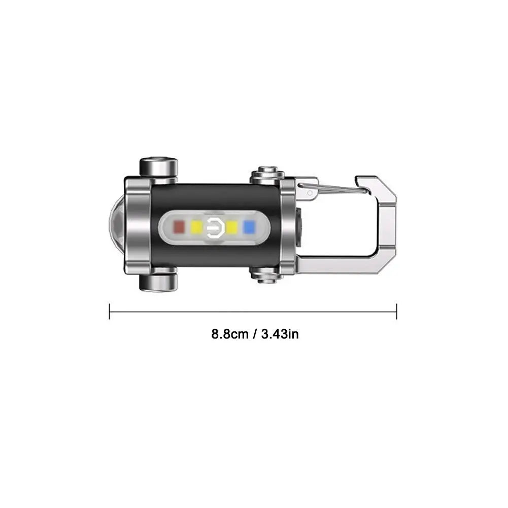 COB Keychain Flashlight – 7-Mode, Waterproof, USB-C Rechargeable Keychain Flashlight Peaceful Pleasures Health and Wellness
