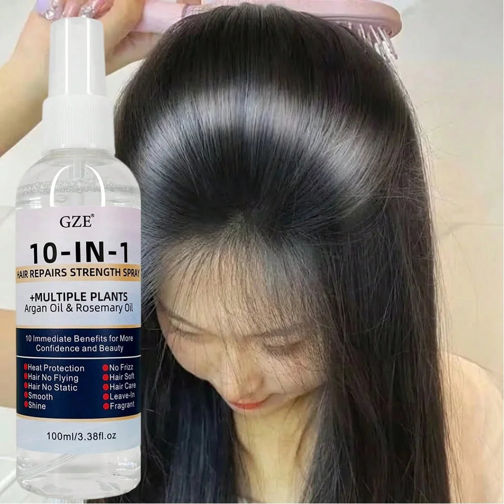 GZE 10-in-1 Leave-In Conditioner Spray | Argan & Rosemary Oil