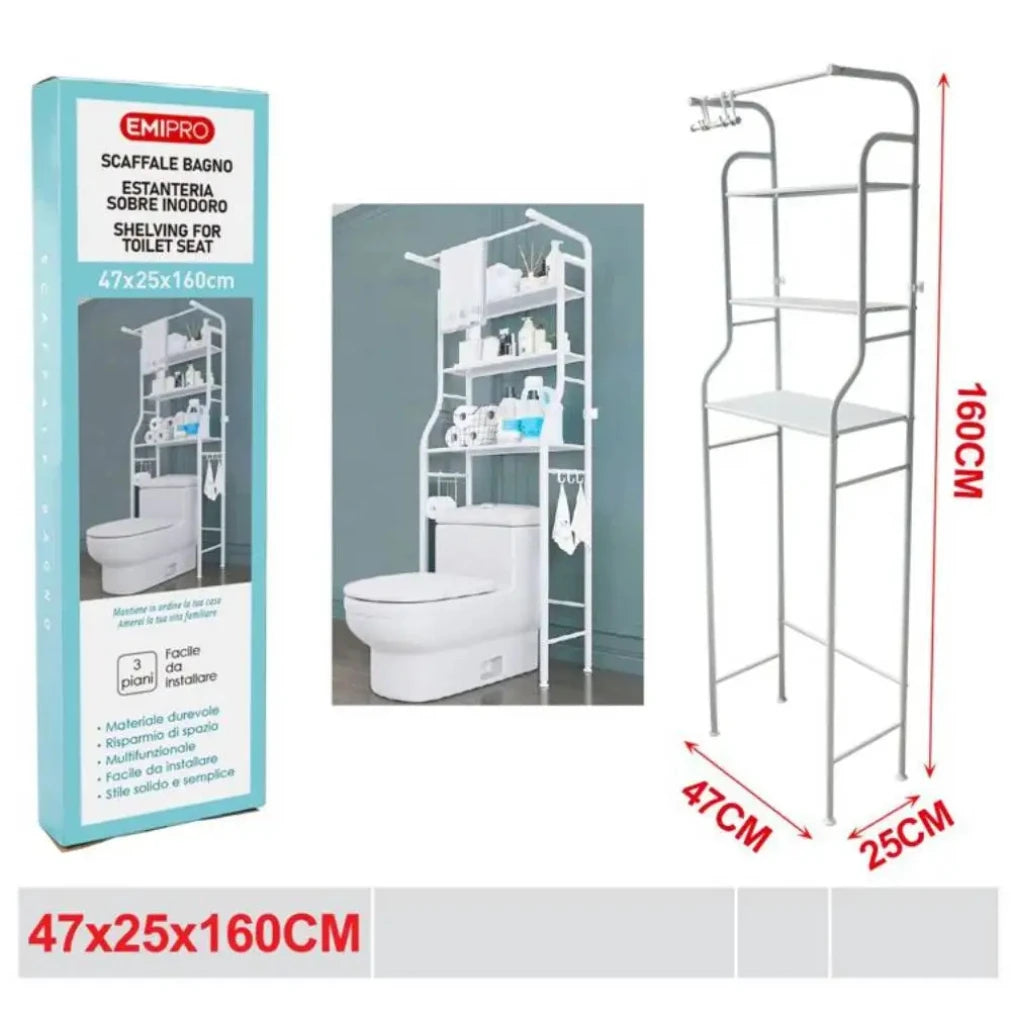 3-Tier Over Washing Machine Shelf | Waterproof Storage Rack