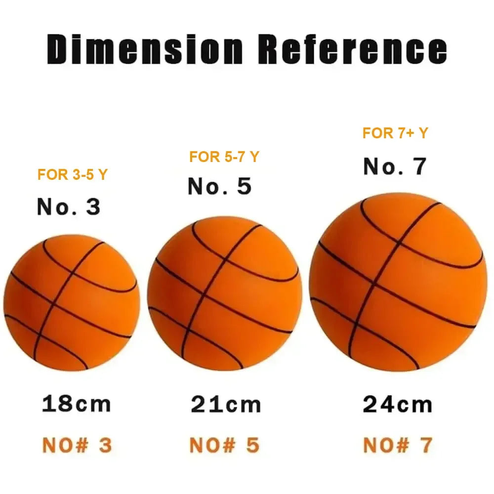 Kids Indoor Silent Foam Basketball – Noiseless Sports Ball Peaceful Pleasures Health and Wellness