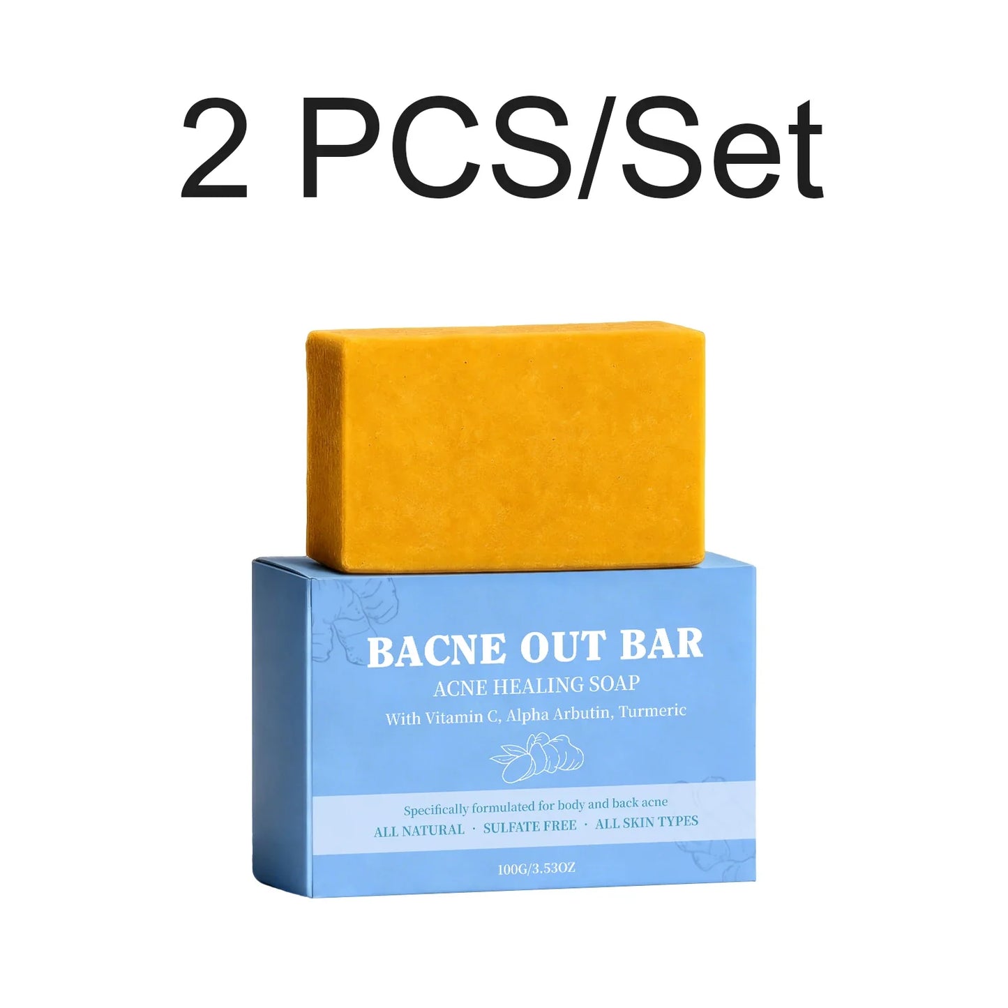 Deep Cleansing Brightening Body Bar Soap – Moisturizing 100g