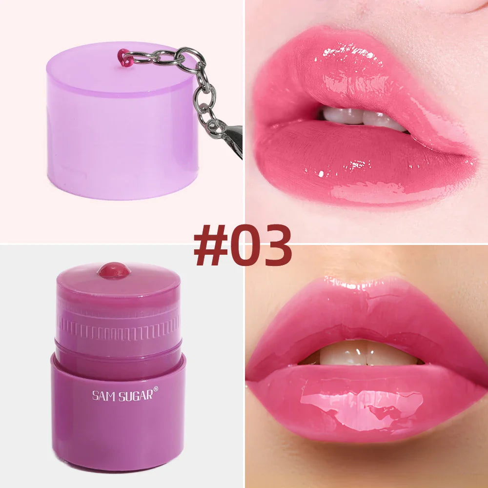 SAM SUGAR Rotating Honey Glaze Lip Gloss – Waterproof & Hydrating