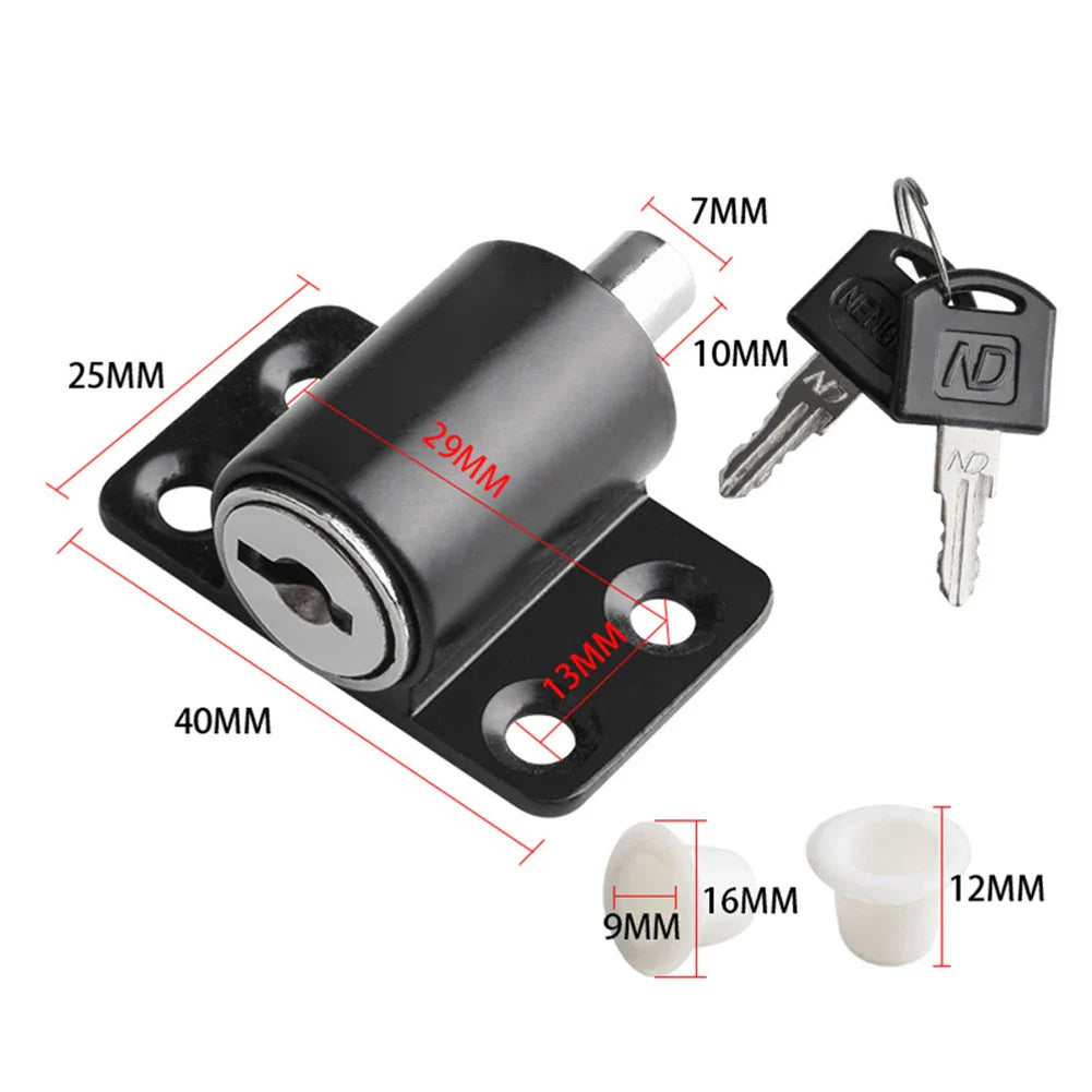 Sliding Door Window Lock with 2 Keys | Child Safety Antitheft