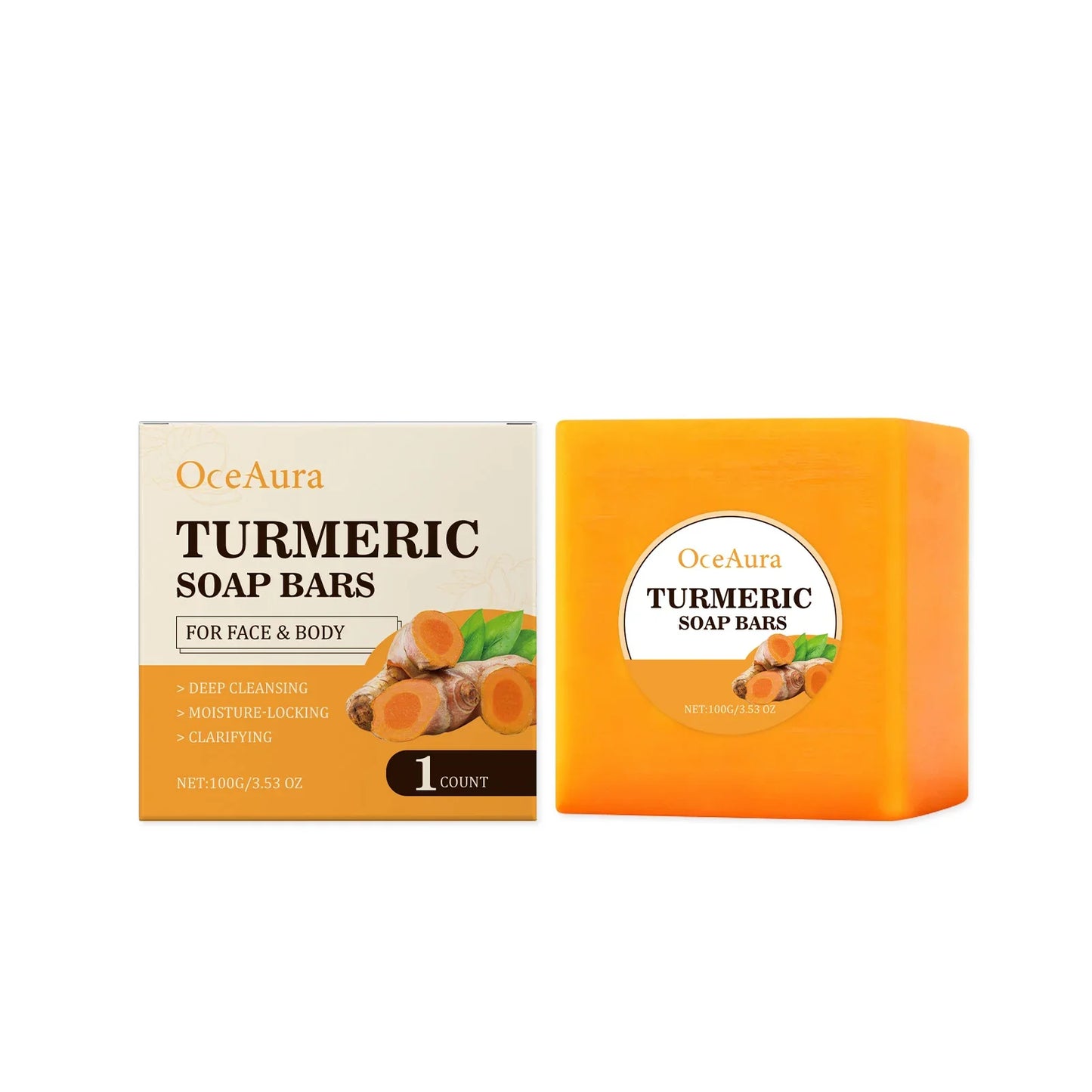 OceAura Turmeric Purifying & Nourishing Body Soap
