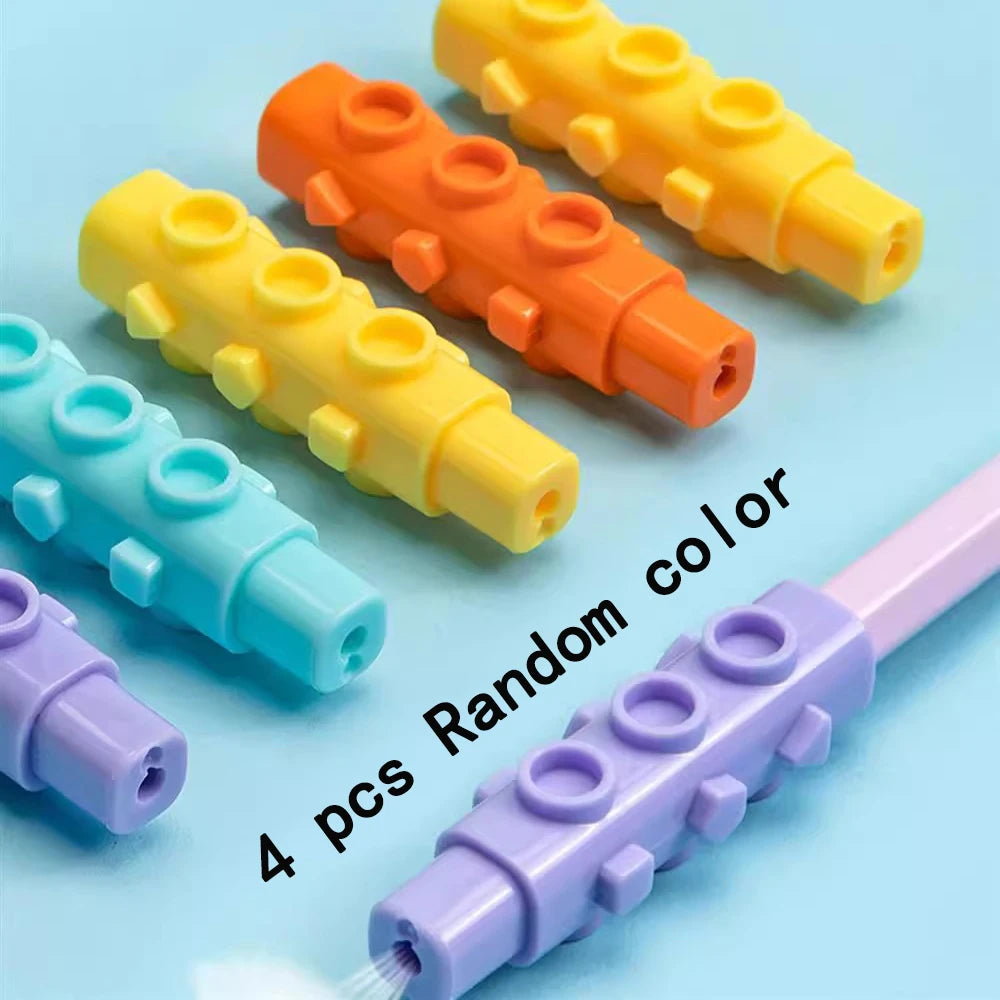 Student Pen Cap Protective Cover Grip Extension Rod Pencil