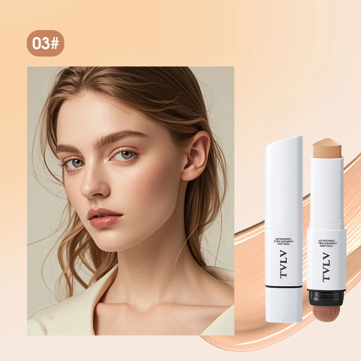Double-Ended Cream Concealer – Full Coverage Natural Finish