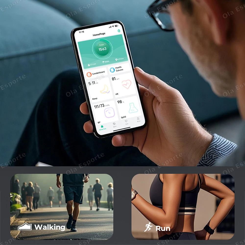 Ola Esporte Smart Ring 2025 – Heart Rate, SpO2 & Sleep Tracker