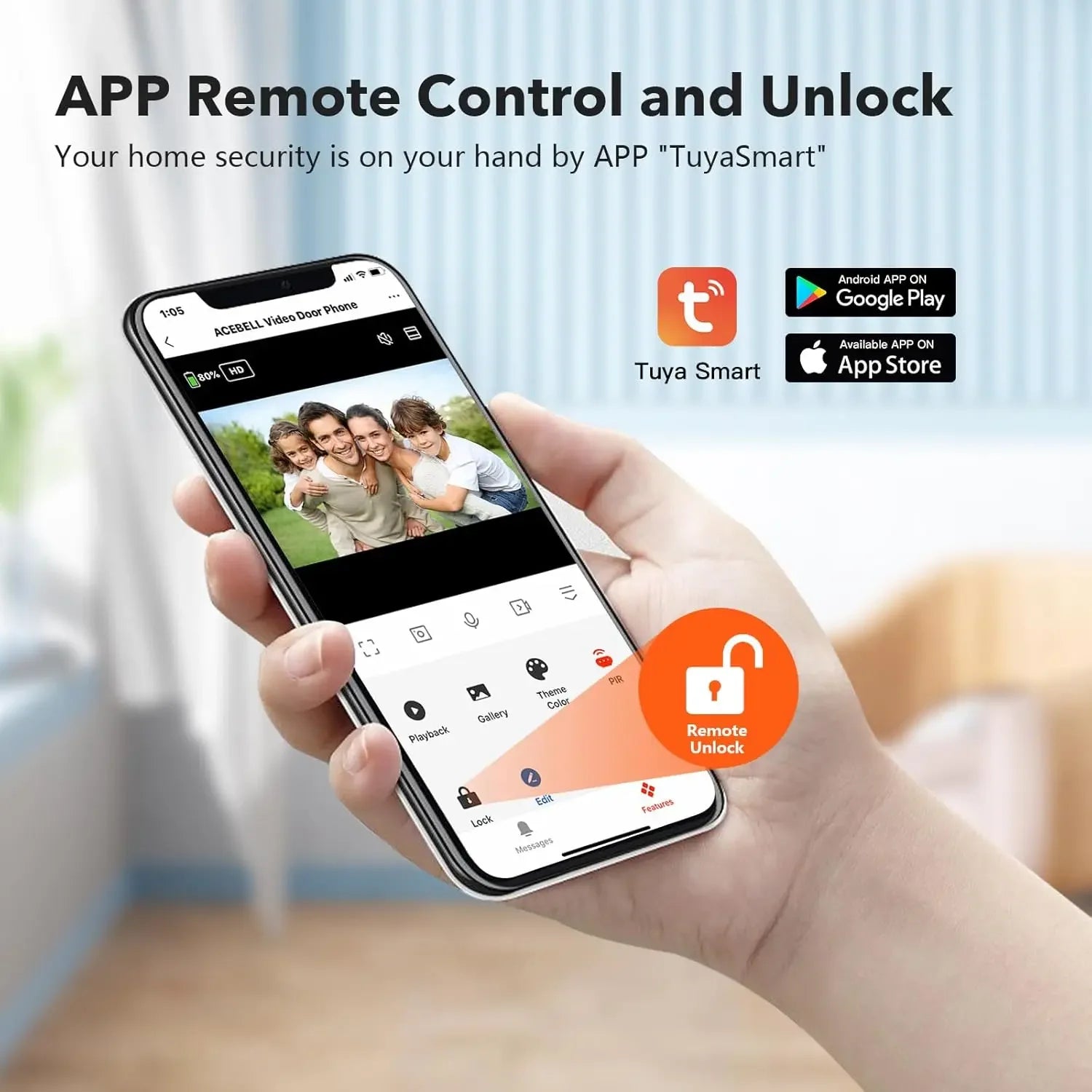 Wireless Smart Video Doorbell with 7" Touch Screen Monitor, 1080P Camera, Motion Detection, No Subscription Peaceful Pleasures Health and Wellness