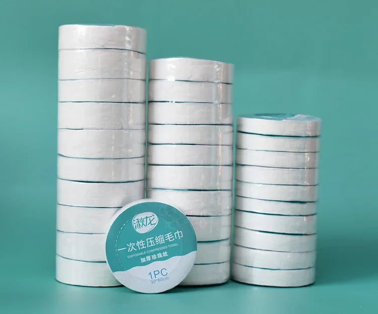 10-Pack Compressed Travel Towels – Disposable Quick-Dry Washcloths Compressed Travel Towel Peaceful Pleasures Health and Wellness 70cm-50PCS