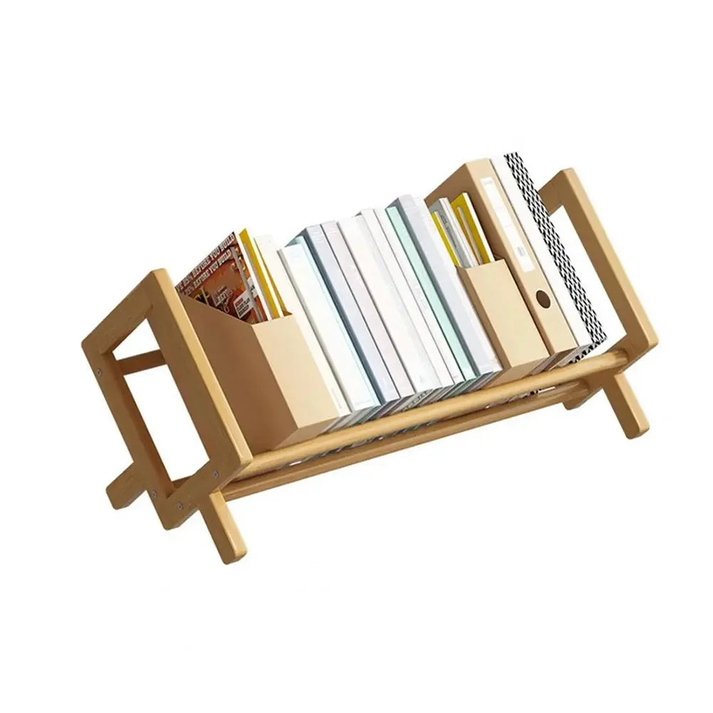 Bamboo Desktop Book & Magazine Display Shelf | Quick Assembly
