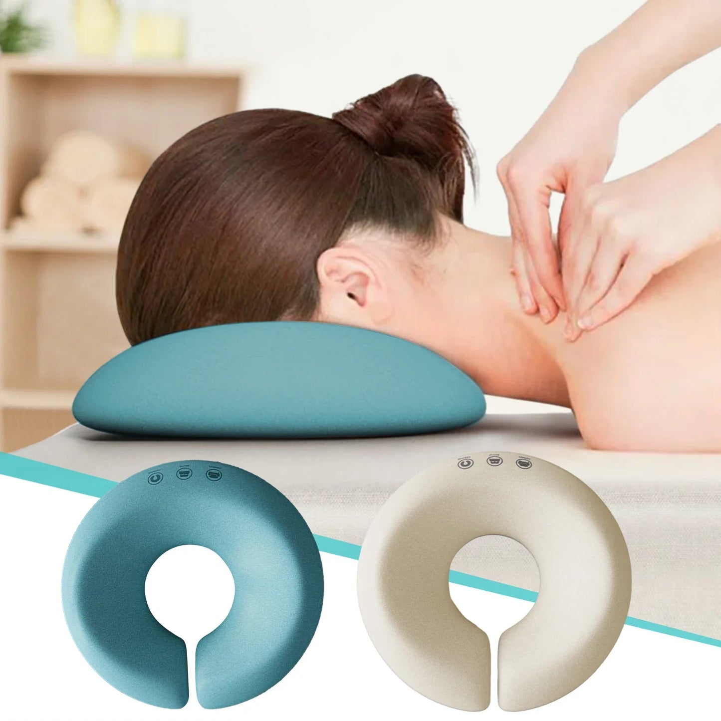 Spa Massage Table Face Cushion – Ergonomic Foam Headrest Pillow