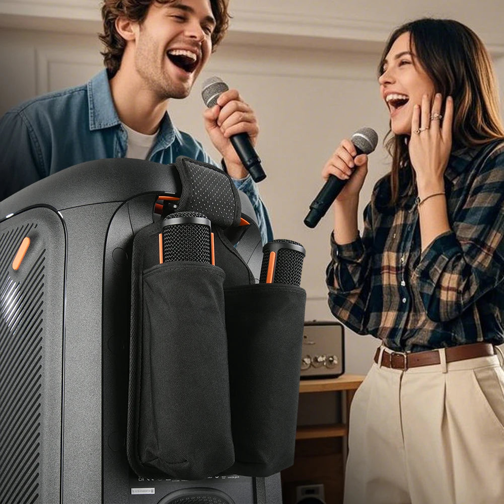 900D Thickened Nylon Mic Organizer for jbl PartyBox Series 110/120/310/320/710/Ultimate Built-in PP Board Anti-Slip Strap Holder Peaceful Pleasures Health and Wellness