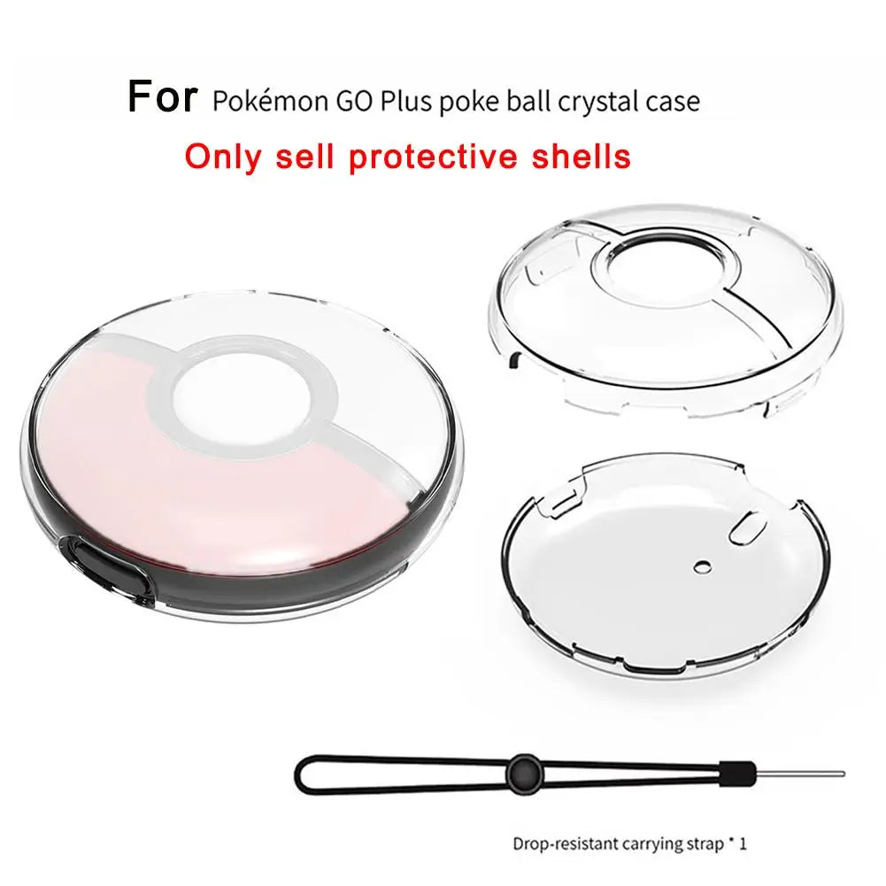Crystal Protective Case for Pokémon GO Plus+ with Lanyard & Hand Strap Peaceful Pleasures Health and Wellness