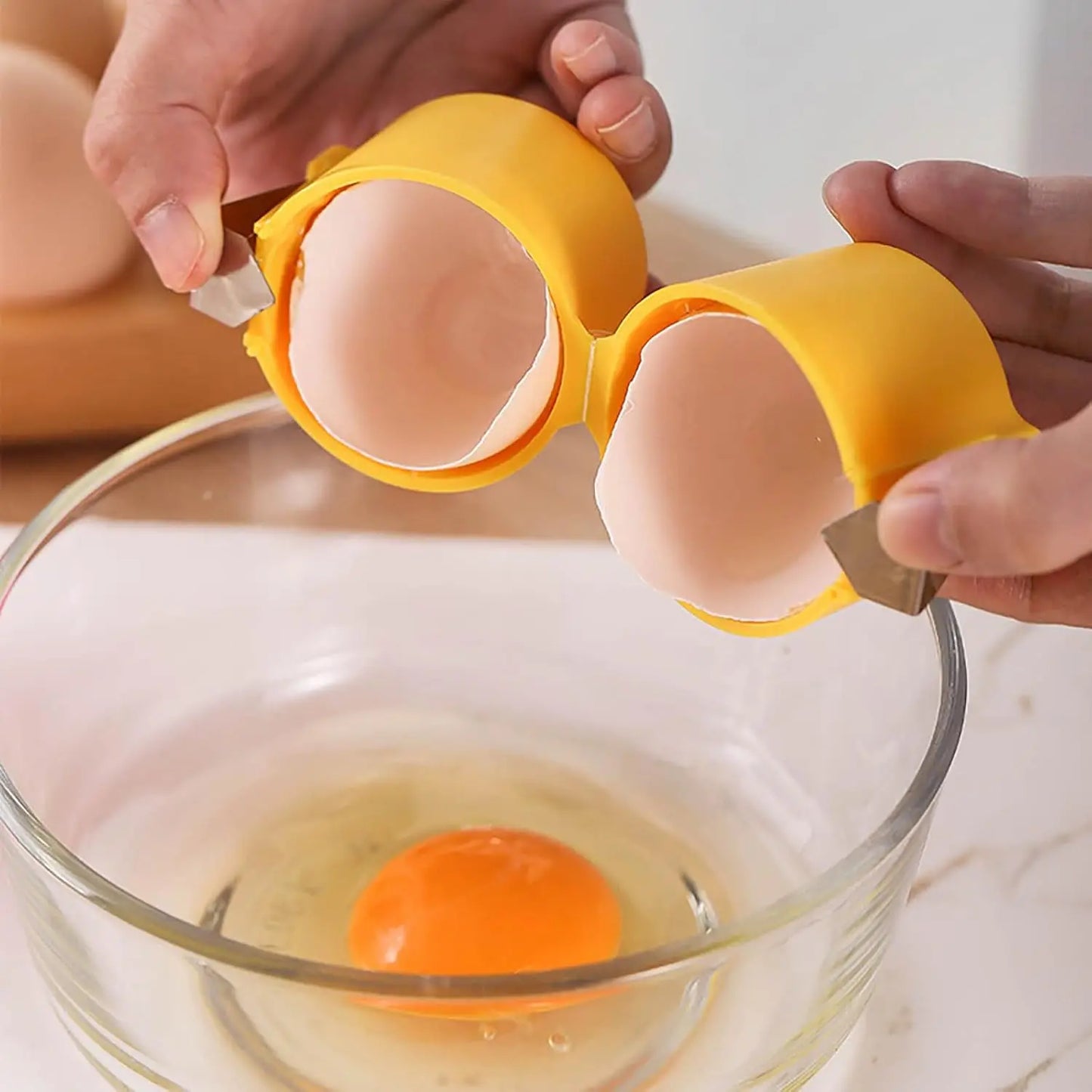 Egg Shell Opener & Cracker – Mess-Free Kitchen Egg Tool