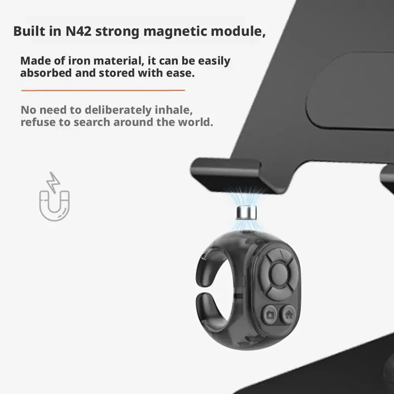 Bluetooth Ring Remote – Page Turner, Camera Shutter & Media Peaceful Pleasures Health and Wellness
