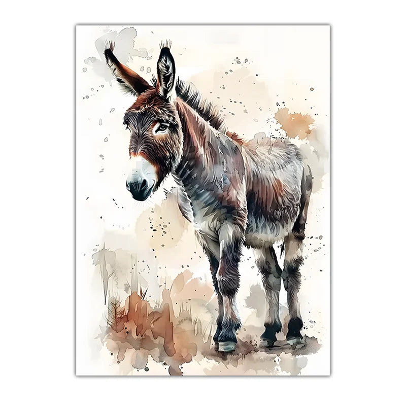 Farmhouse Horse Highland Cow Sheep Canvas Wall Art Print Canvas Wall Art Peaceful Pleasures Health and Wellness 04 21X30cm No Frame China Mainland