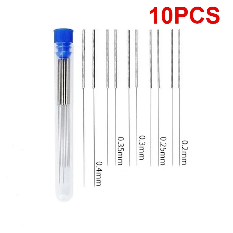 10-Piece Stainless Steel Cleaning Nozzle Window Wiper 3D Printer Gas