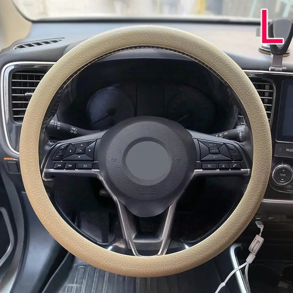 Anti-skid Silicone Auto Steering Wheel Cover With Elastic Stretch To Enhance Internal Design And Comfortable Grip Access Peaceful Pleasures Health and Wellness L