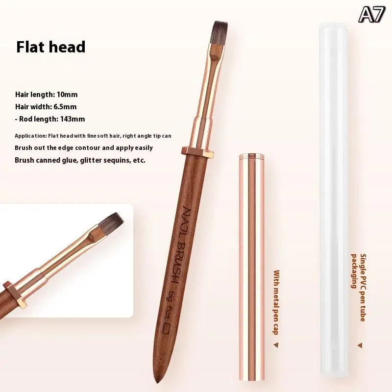 Sandalwood Nail Art Detail Brush – Manicure Painting Pen
