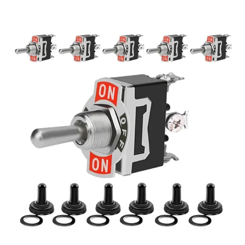 5Pcs Heavy Duty Car Boat Rocker Toggle Switch 15A 250V 2Pin SPST ON/OFF Rocker Switches with Waterproof Boot Spst Rocker Switch Peaceful Pleasures Health and Wellness
