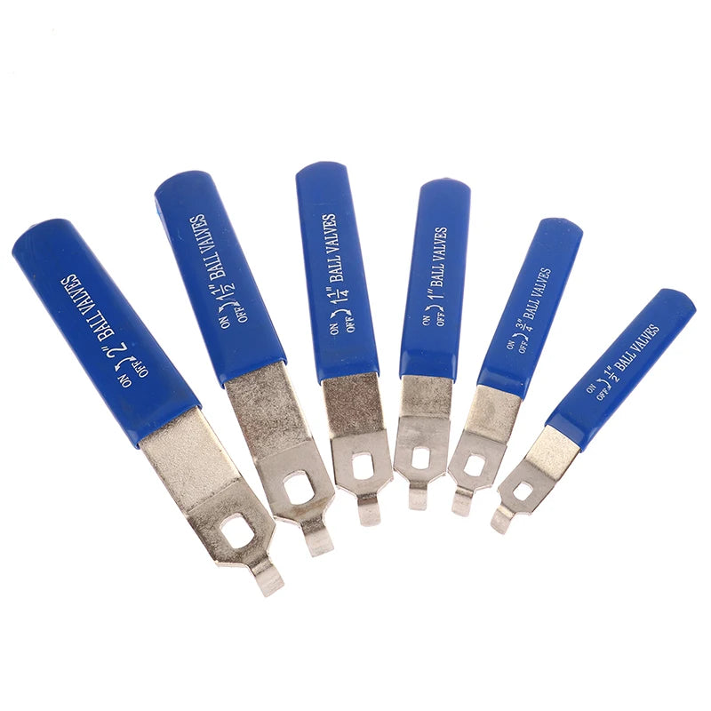 12cm-18.4cm Blue Handle Stainless Steel Ball Valve Handle Accessories Water Pipe Valve Switch Handle Wrench Water Pipe Wrench Peaceful Pleasures Health and Wellness