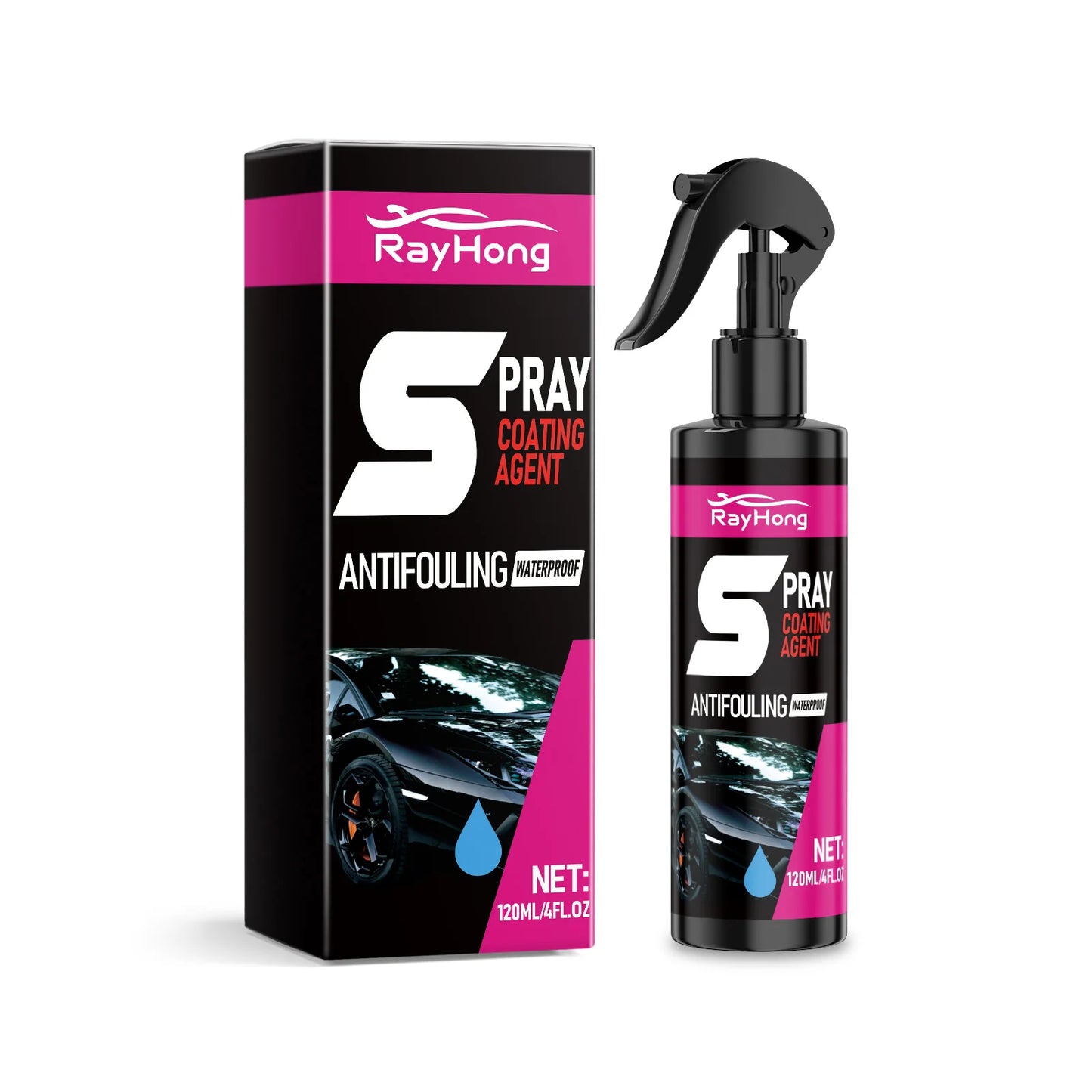 RayHong Car Coating Spray – Antifouling & Brightening 120ml
