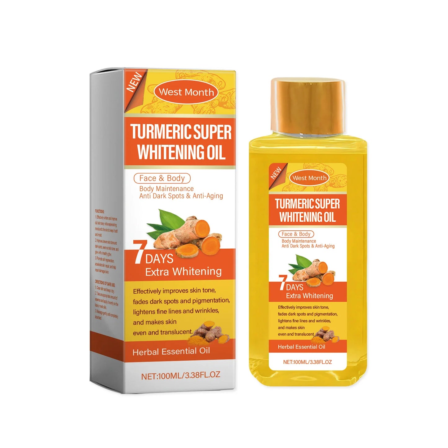 Papaya Whitening Body Oil – Brighten, Moisturize & Anti-Aging