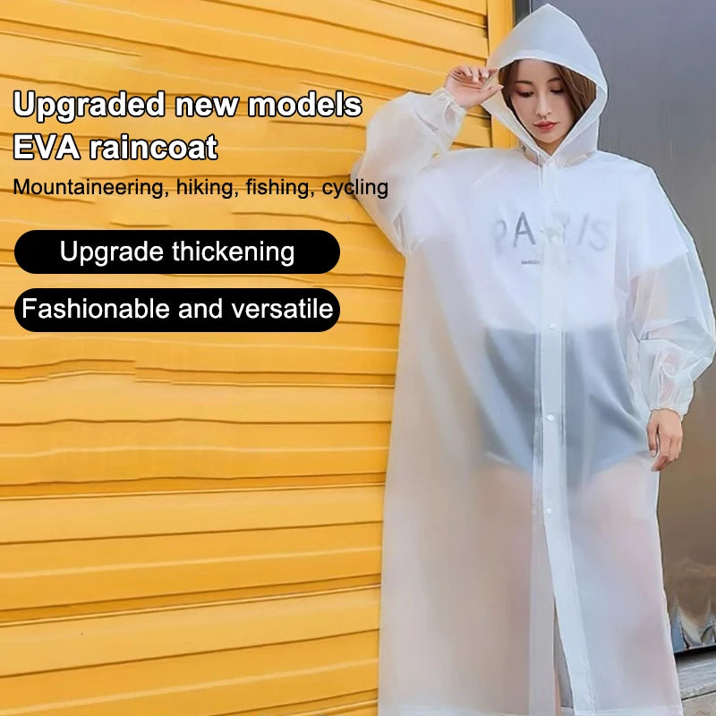 Ultra-Light Packable Rain Poncho | Reusable EVA Rainwear
