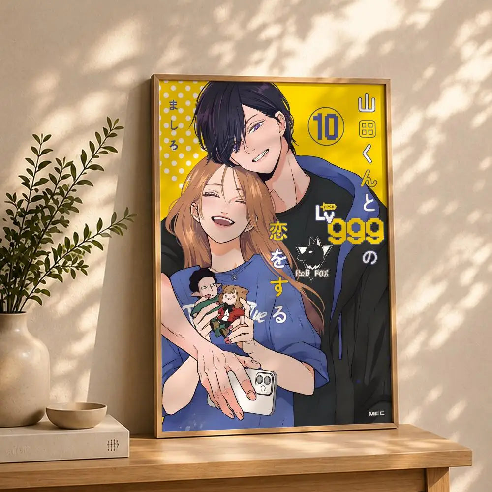 Anime M-My Love Story with Yamada-kun at Lv999S Poster HD Self Adhesive Waterproof Wall Art Ideal for Home Office Dorm Bedroom Peaceful Pleasures Health and Wellness