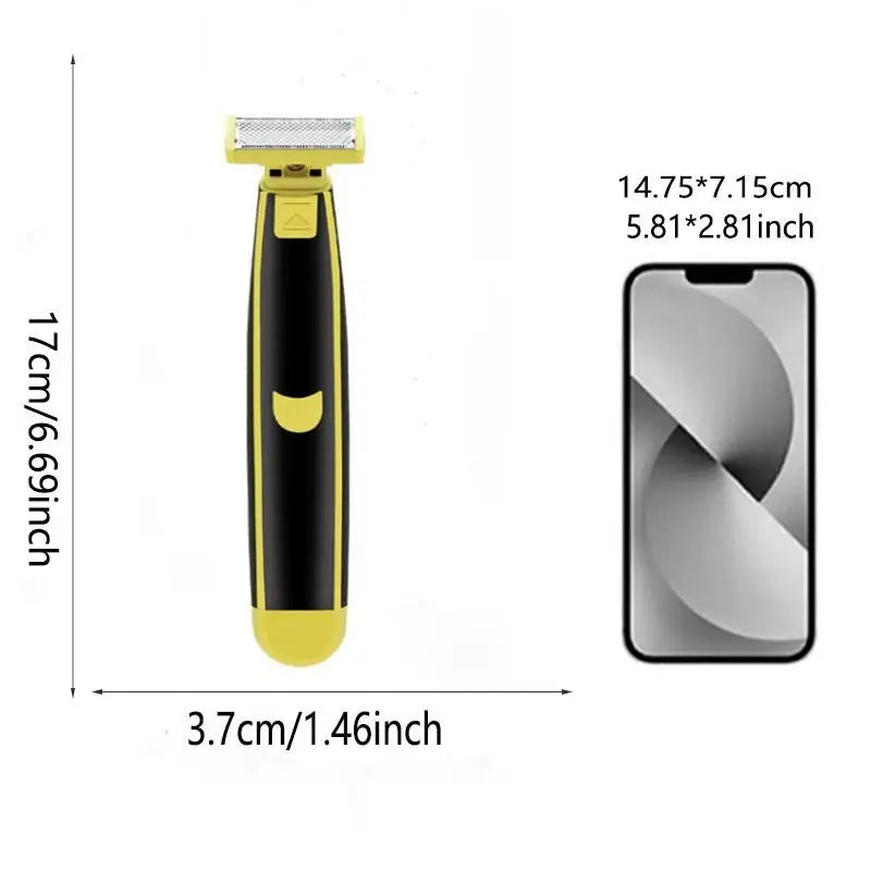 Waterproof washable hair trimmer with body beauty facial electric shaver, convenient facial hair and groin trimming tool Peaceful Pleasures Health and Wellness