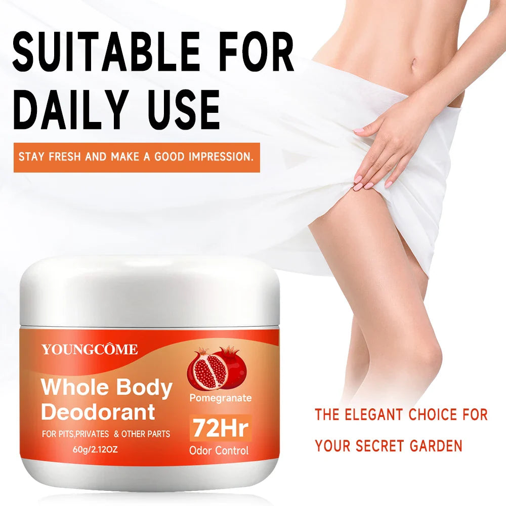 YOUNGCOME 72-Hour Body Deodorant & Antiperspirant Stick