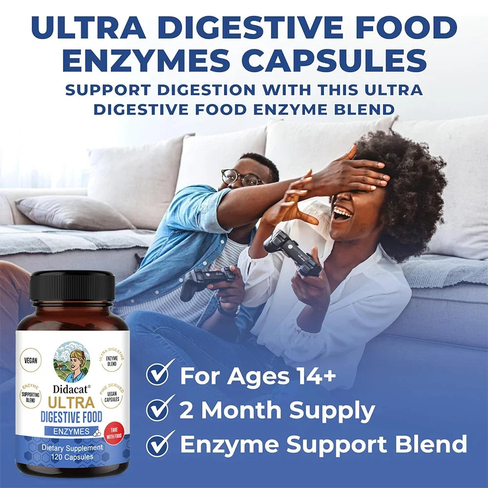 Super Digestive Enzyme - Intestinal Digestive Health Capsules Relieve Bloating and Flatulence and Promote Nutrient Absorption Peaceful Pleasures Health and Wellness
