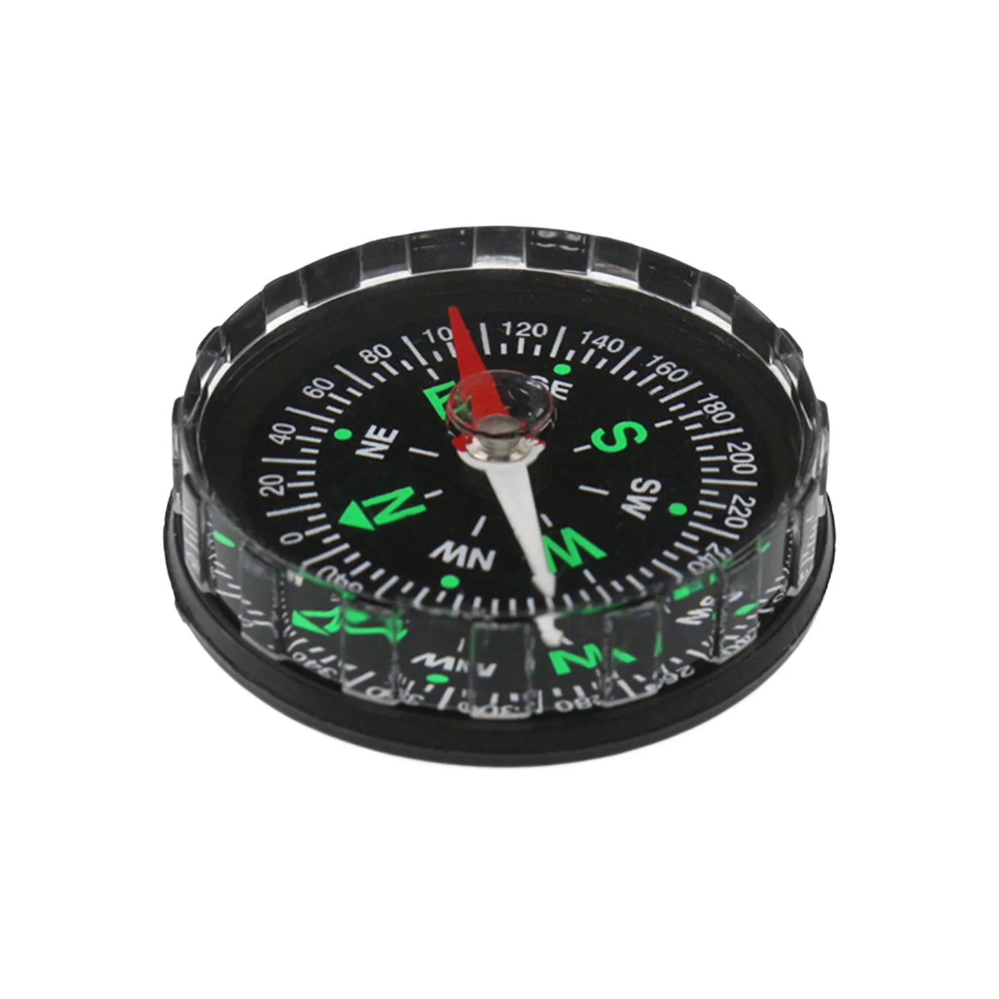 Plastic Compasses Black Serrated Edge Outdoor Navigation Tool Peaceful Pleasures Health and Wellness Dc45