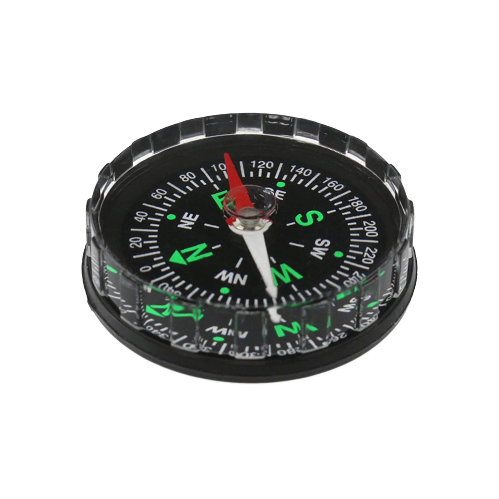 Plastic Compasses Black Serrated Edge Outdoor Navigation Tool Peaceful Pleasures Health and Wellness Dc45