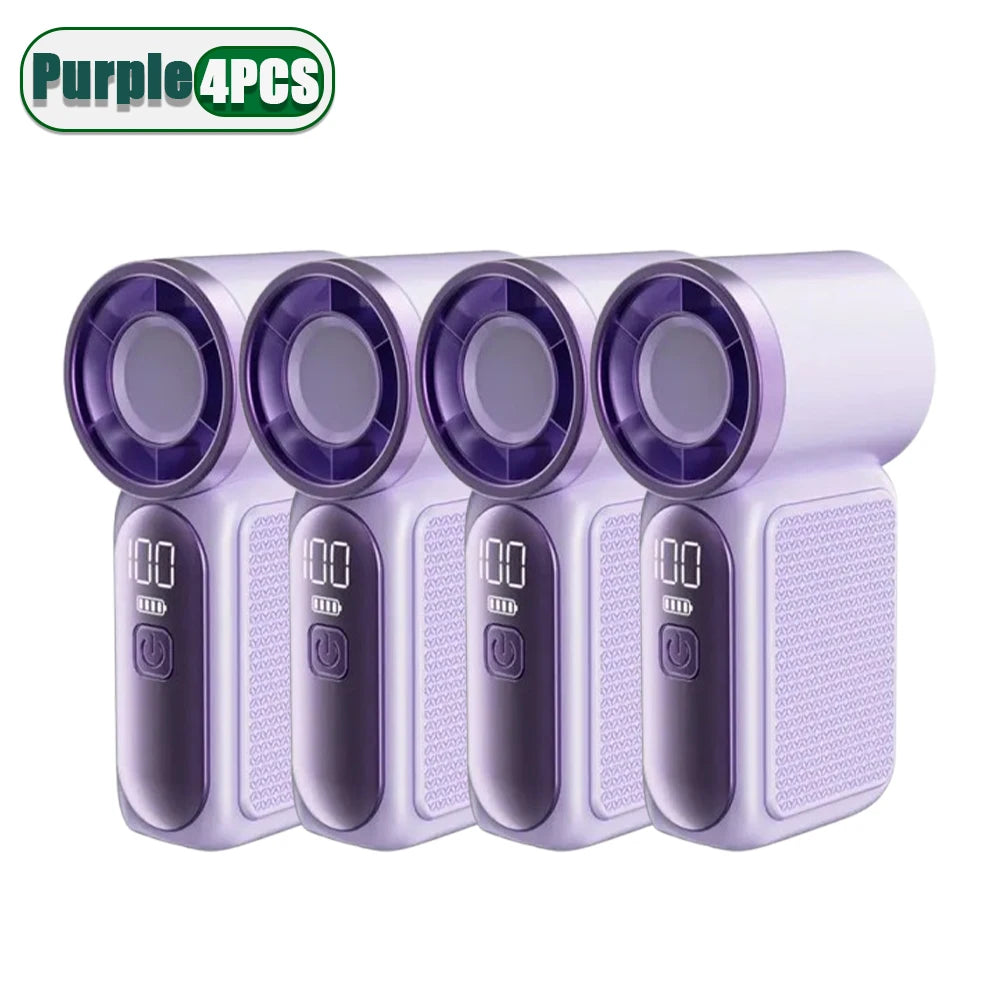 Mini Handheld Fan USB Rechargeable 3600mAh | 100 Speeds
