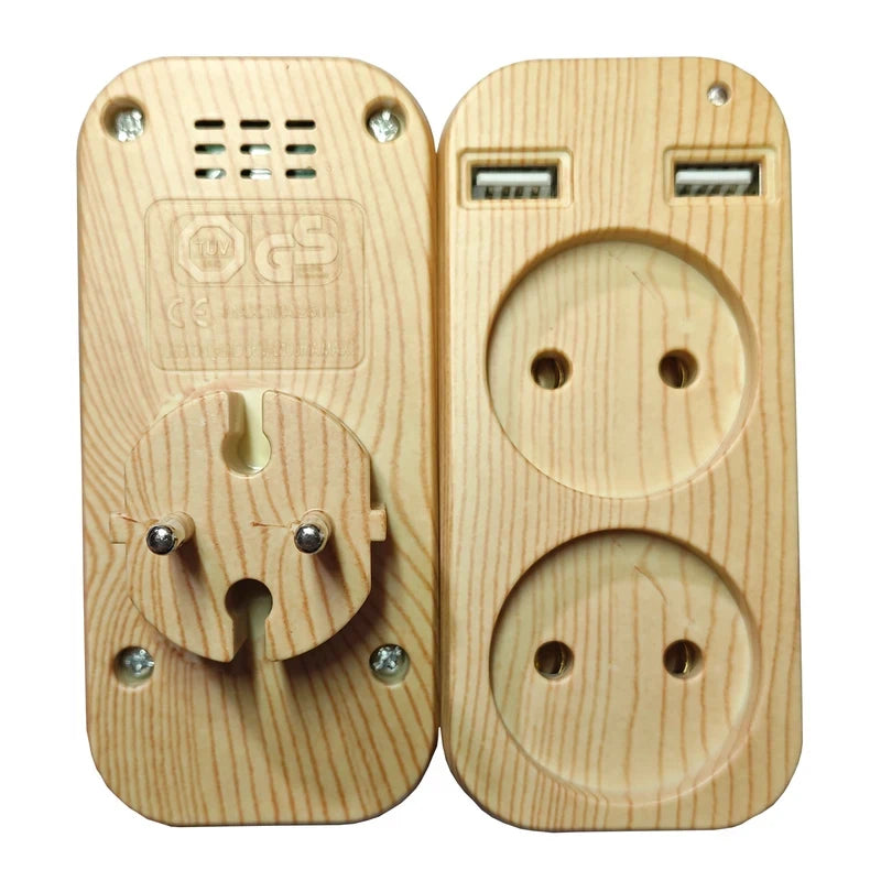 European Dual USB Wall Socket Converter Plug – 110-240V