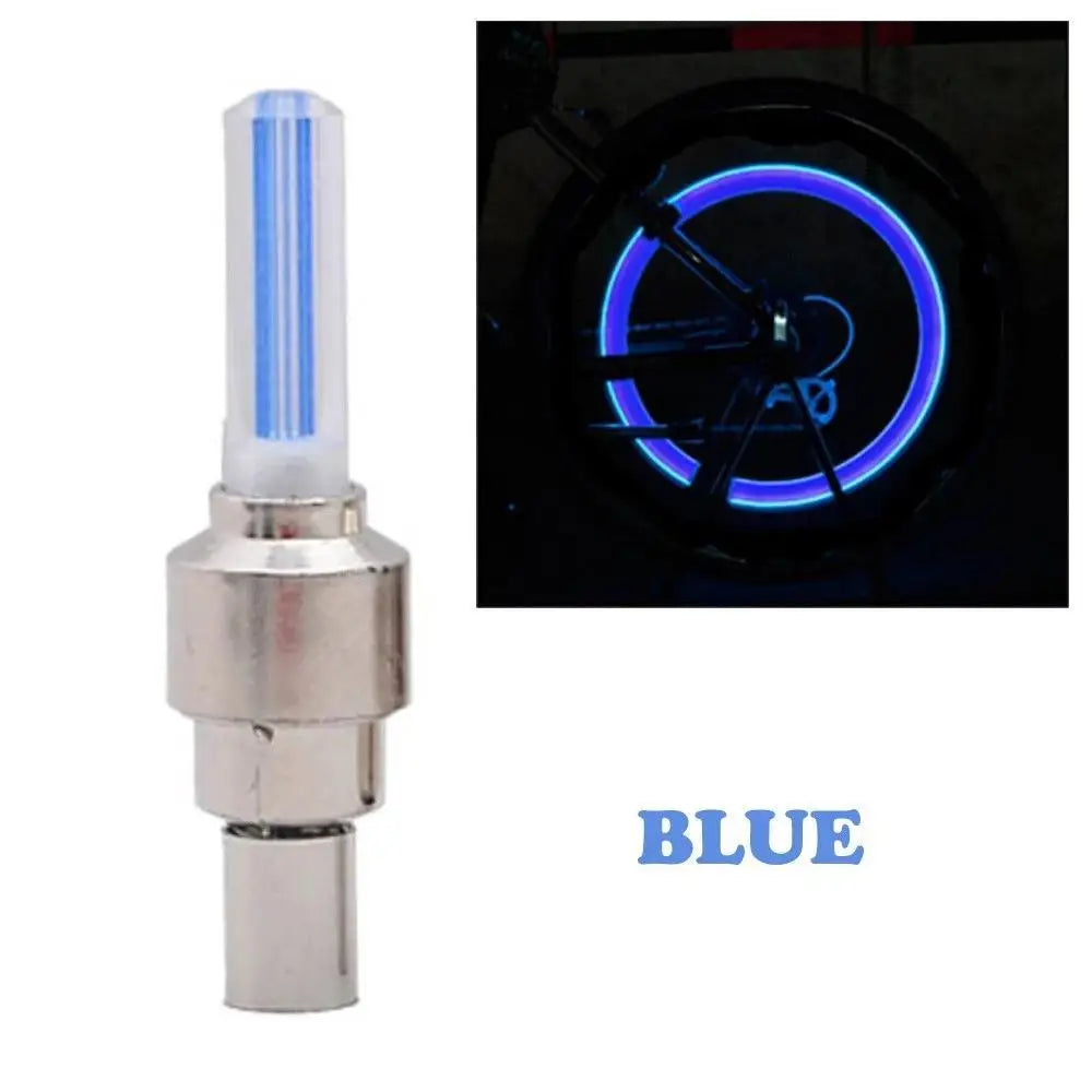 LED Bicycle Valve Light for Night Riding Safety Peaceful Pleasures Health and Wellness B