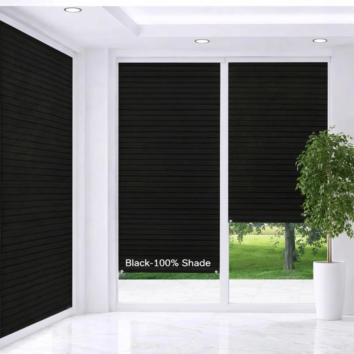4-Pack No-Tool Pleated Privacy Blinds – Cut-to-Size Fabric Pleated Window Blinds Peaceful Pleasures Health and Wellness