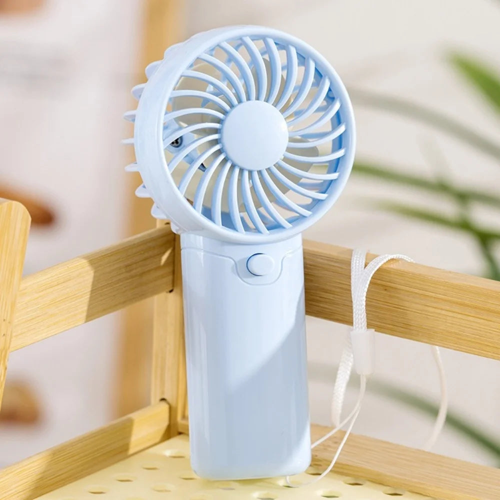 Portable Mini USB Rechargeable Handheld Fan – 3-Speed