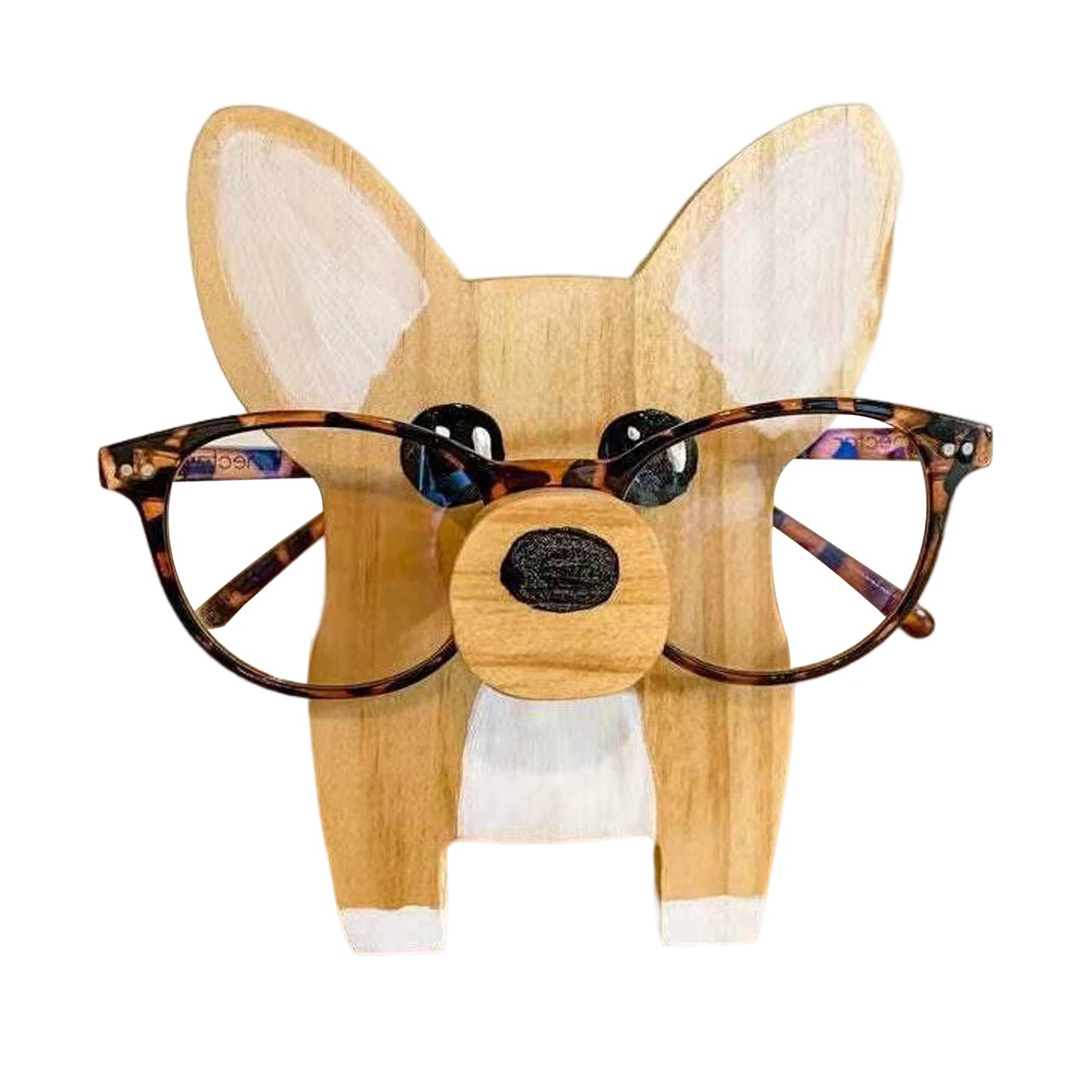 Animal Glasses Stand Holder Creative Puppy Dog Pet Shape Glasses Rack For Christmas Gift Wooden Home Office Desk Decor Peaceful Pleasures Health and Wellness Style 1