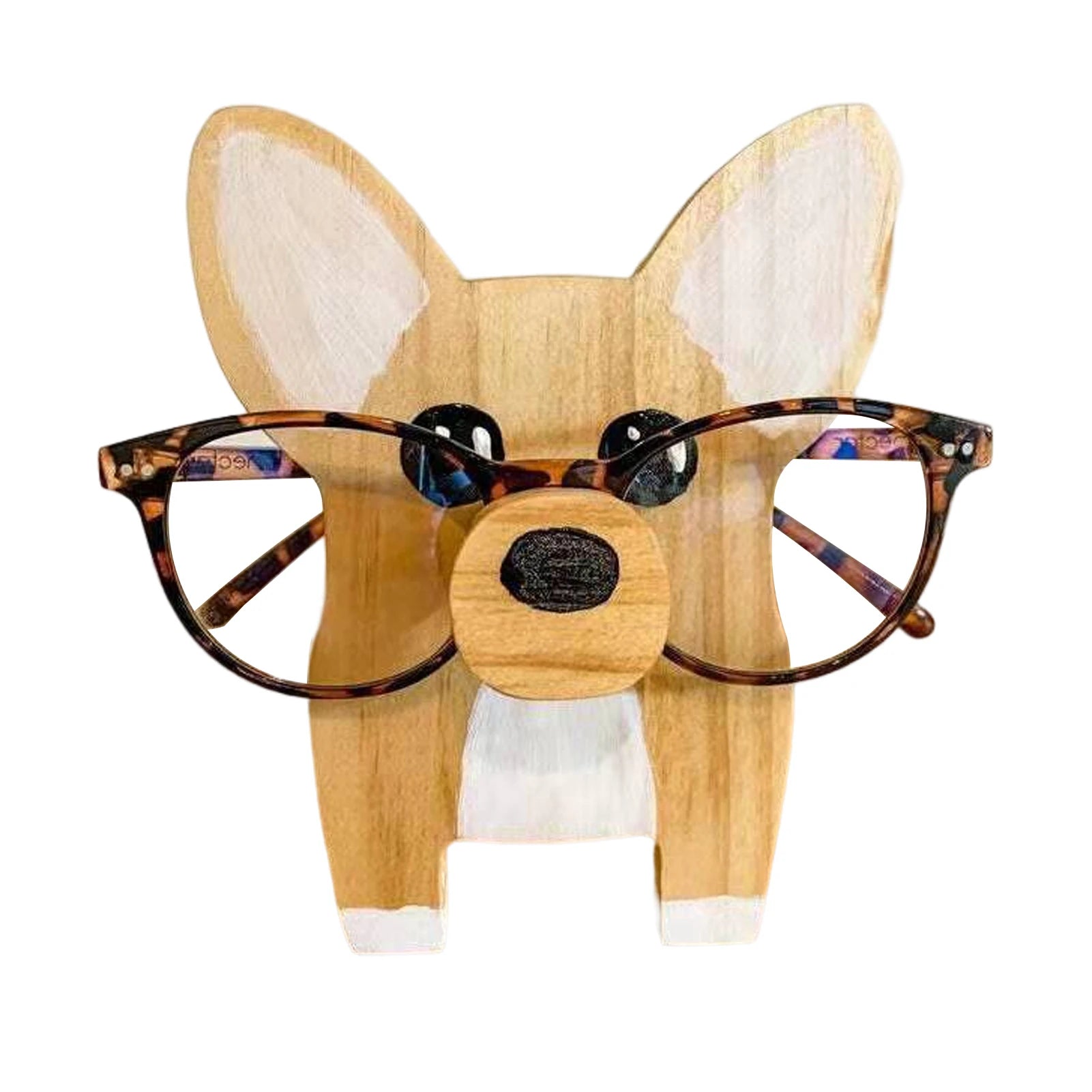 Animal Glasses Stand Holder Creative Puppy Dog Pet Shape Glasses Rack For Christmas Gift Wooden Home Office Desk Decor Peaceful Pleasures Health and Wellness Style 1
