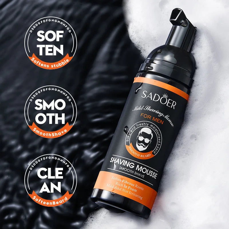 60ml Men's Shaving Mousse – Gentle Smooth Shave Cream