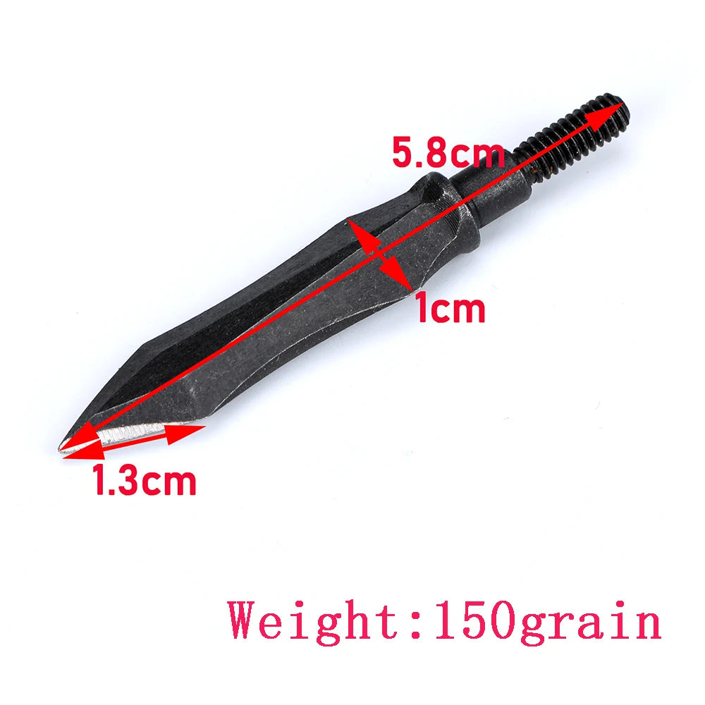 Carbon Steel Arrowheads Archery Broadheads Hunting Arrow Heads Tips