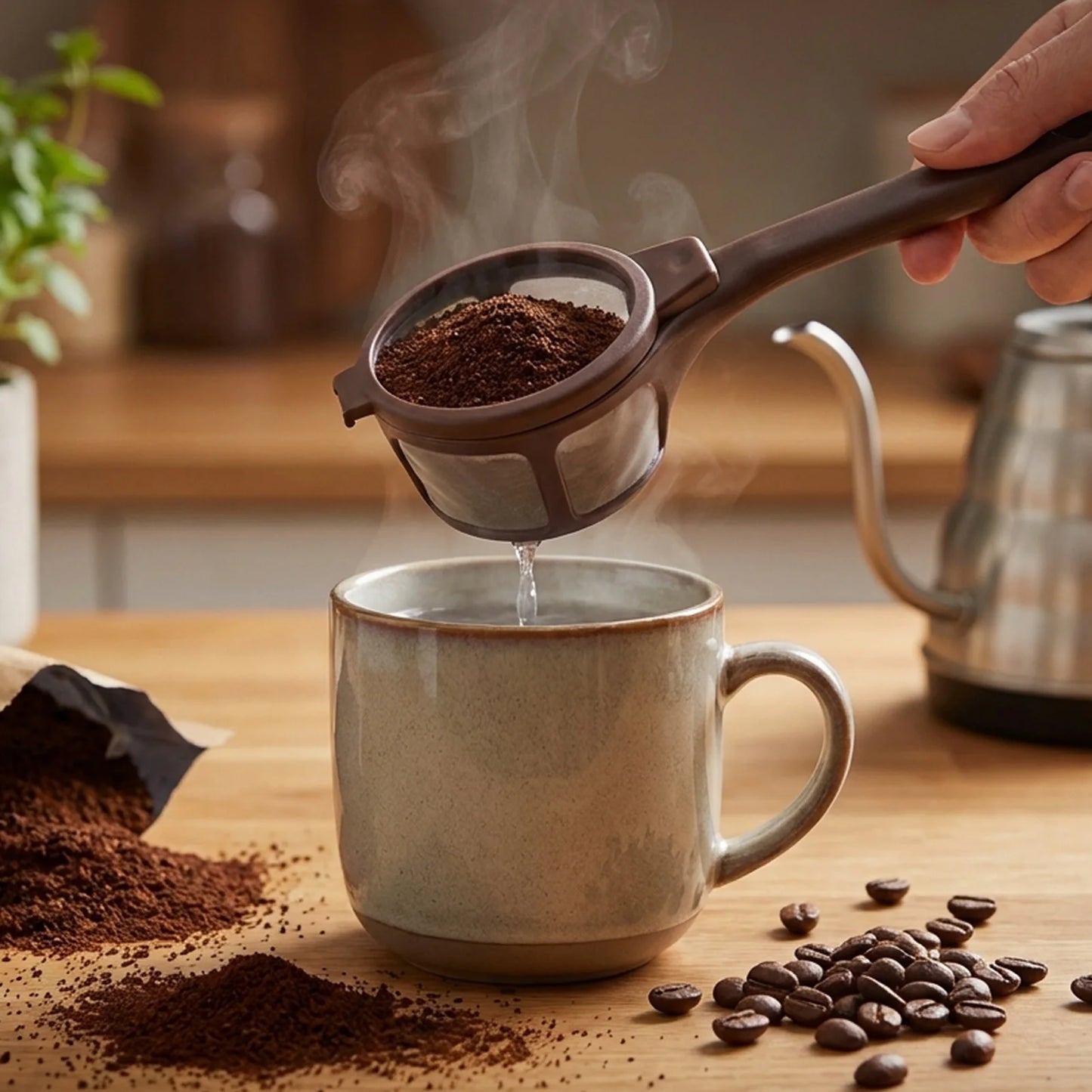 Coffee Filter Spoon Food Grade PP Material Kitchen Tool Suitable For Coffee Lovers Peaceful Pleasures Health and Wellness