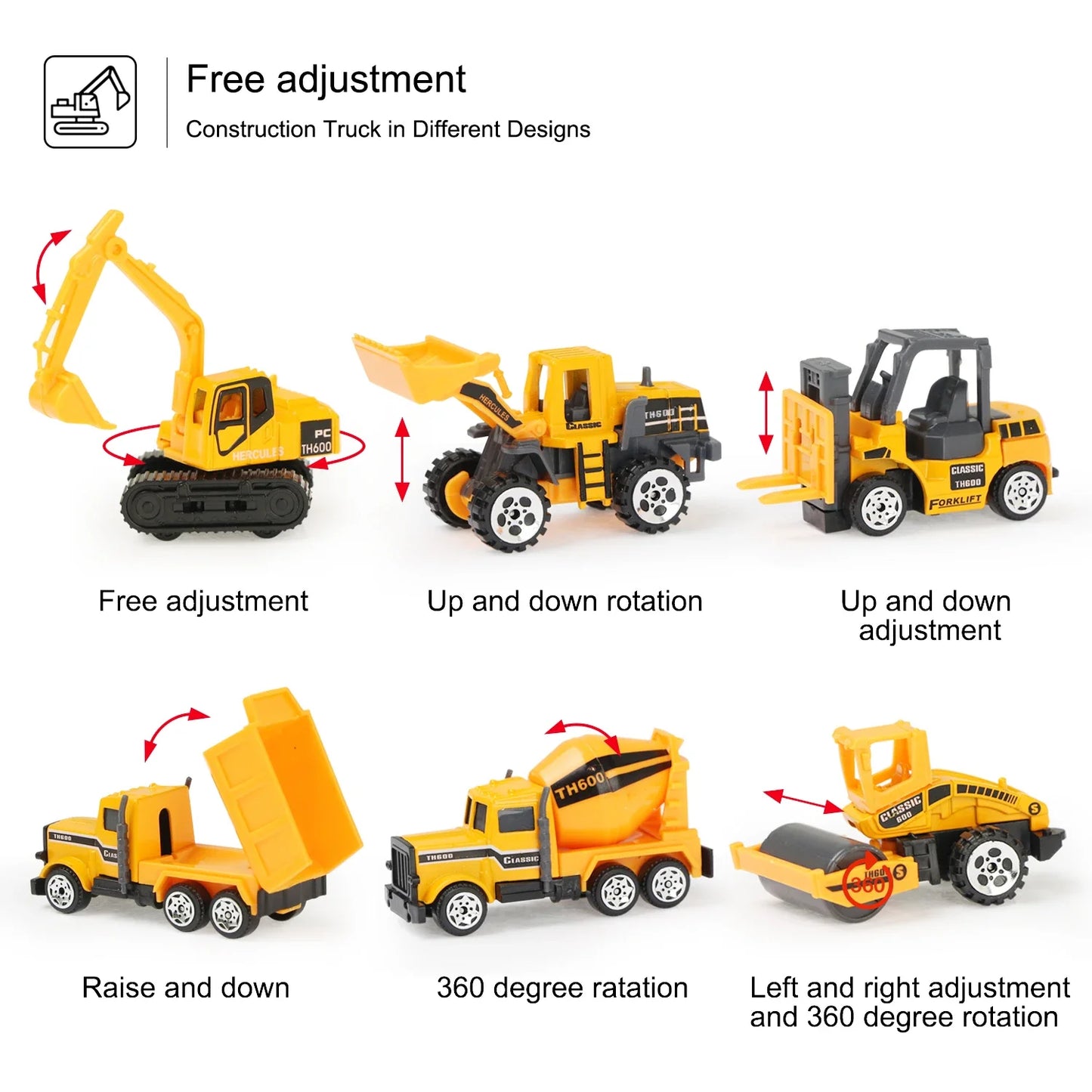 Kid Mini Alloy Toys Car Classic Construction Model Simulated Sliding