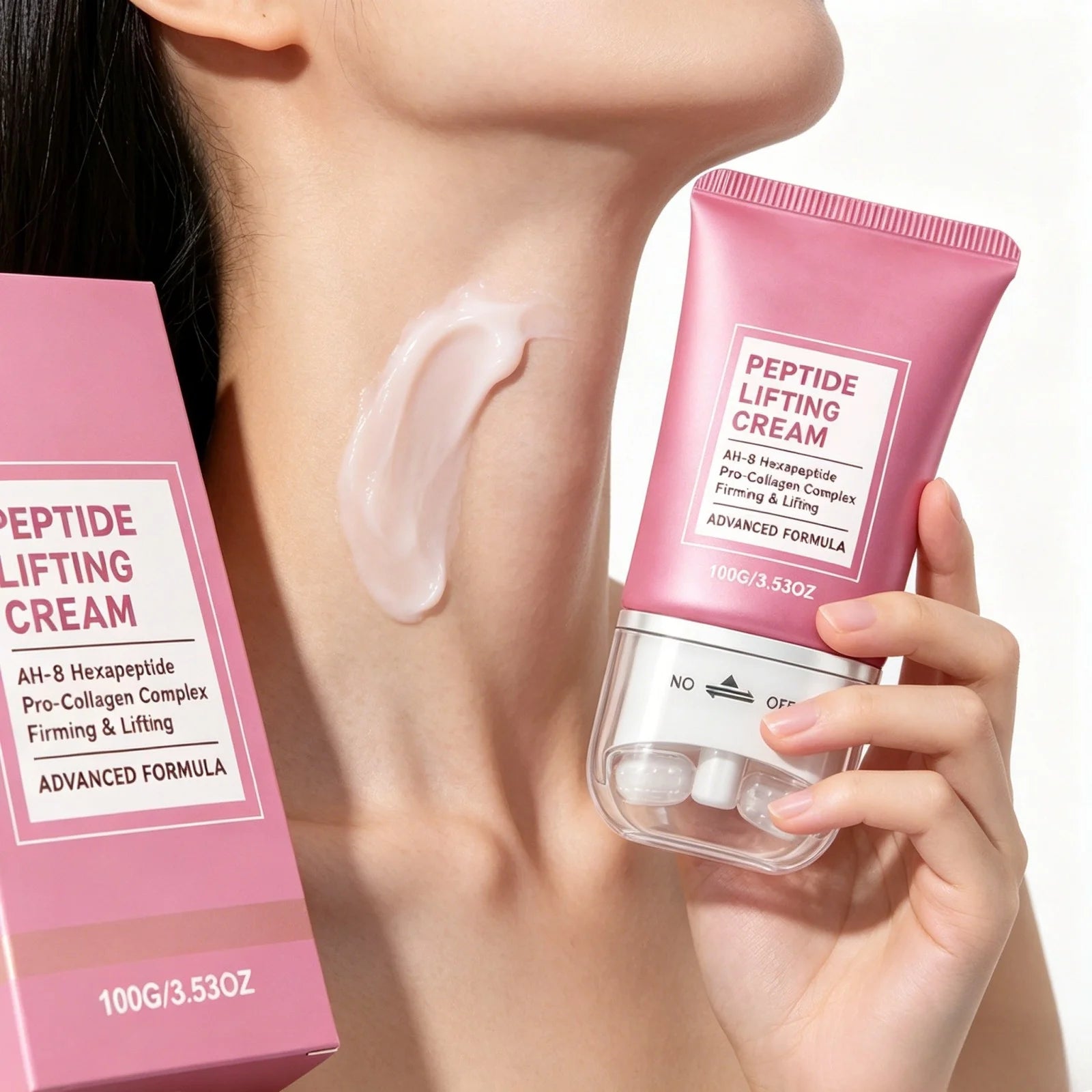 AH-8 Peptide Neck Cream for Firming and Moisturizing Peaceful Pleasures Health and Wellness