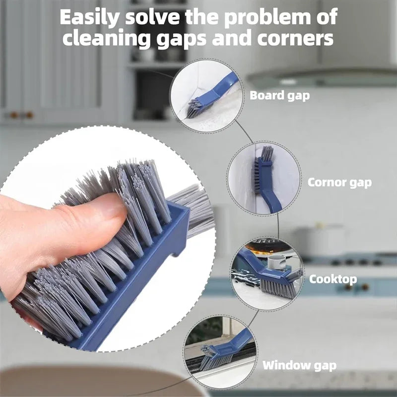 Long-Handle Bathroom Scrub Brush – Tile, Grout & Tub